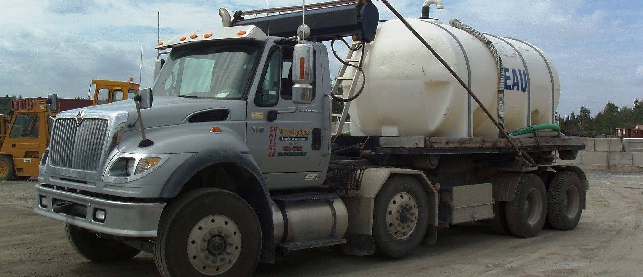 Transport d'eau • VALD'OR SaineVille Environnement inc